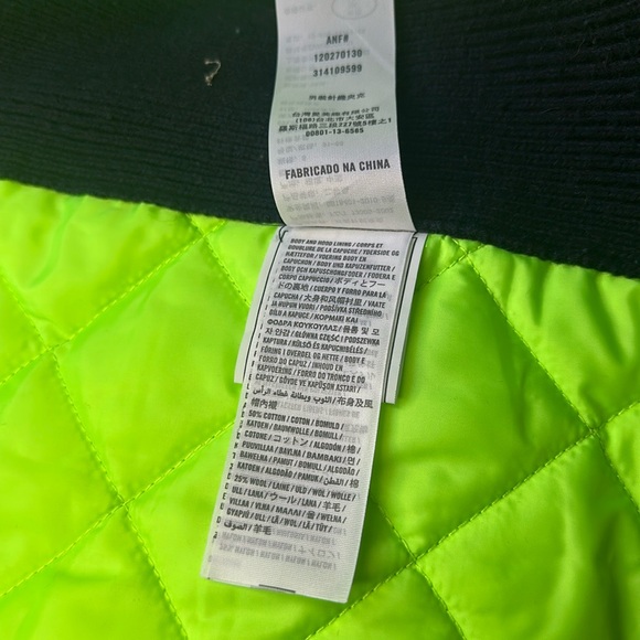 Abercrombie & Fitch Men’s Wool insulated Sherpa lined hoodie Size Small - Picture 16 of 16